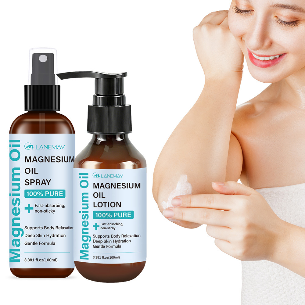 Bath Salts Magnesium - マグネシウムオイルスプレー＆ローションセット – 100%ピュアで深い水分補給とリラックス効果を実現。100%ピュアなマグネシウムオイルの力をお試しください。