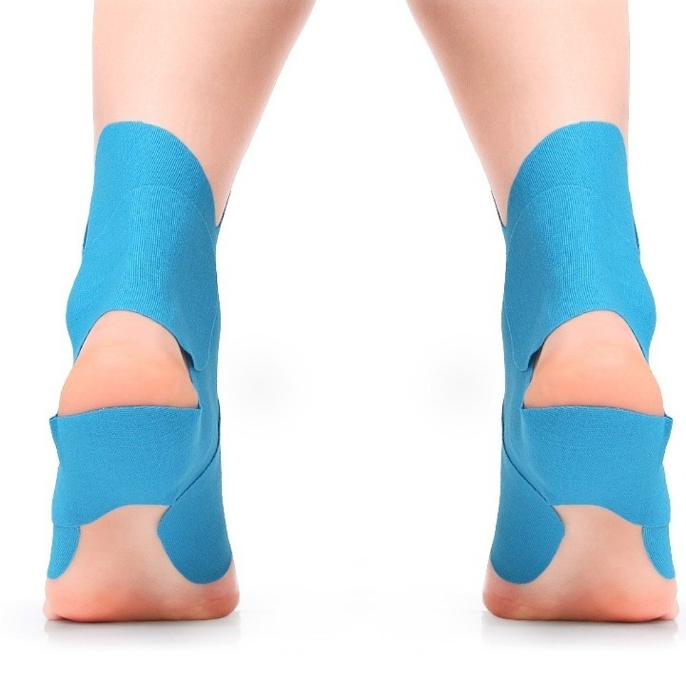 Sports Taping Precut - 5枚入りプレカットキネシオロジーテープ 通気性 防水 筋肉サポートテープ 自己粘着性 伸縮性