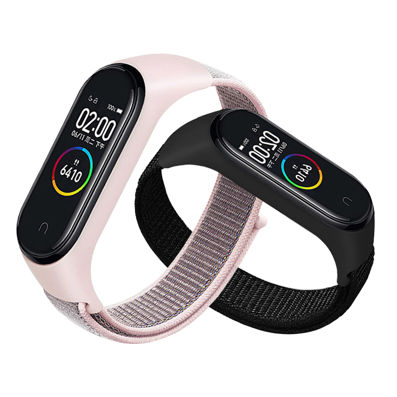 Health Wellness Bracelet - Mi Band 8 9 10 11用ナイロンブレスレット、スポーツウォッチベルト、Pulsera