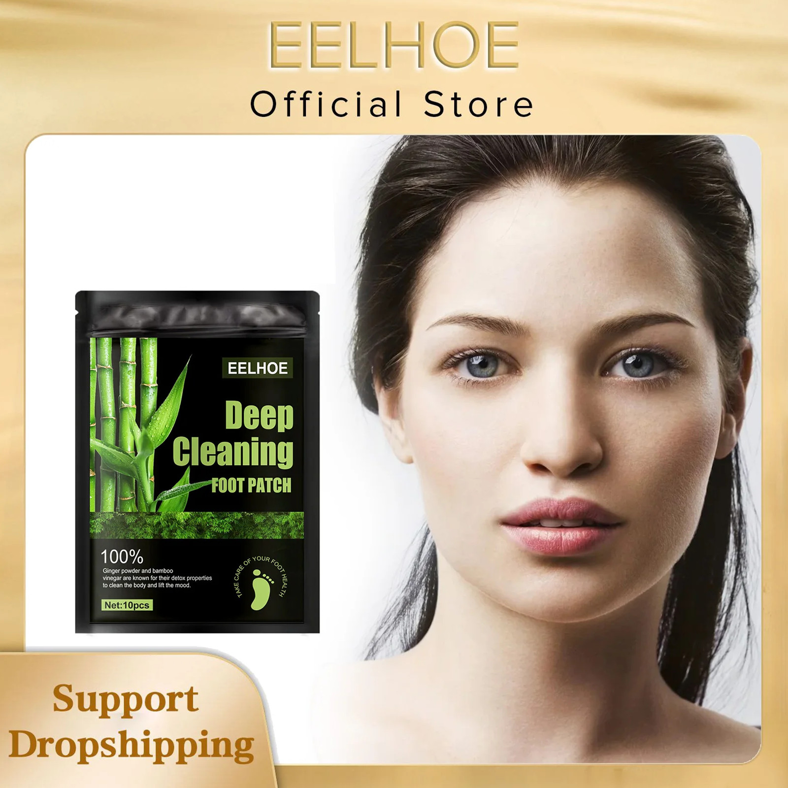 Eelhoe-天然のワの木と竹のフットパッチ、深いクレンジン - Detox Foot Patch のレビューと価格
