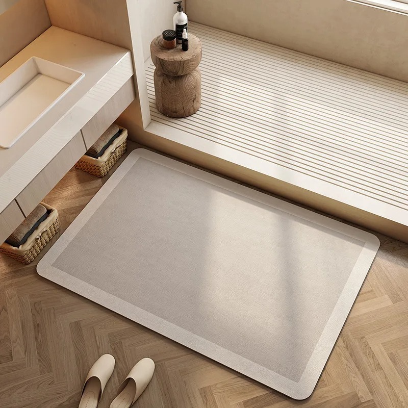 浴室用珪藻土マット 超吸水 速乾 滑り止め 耐摩耗 汚れ防止 - Bamboo Bath Mat のレビューと価格