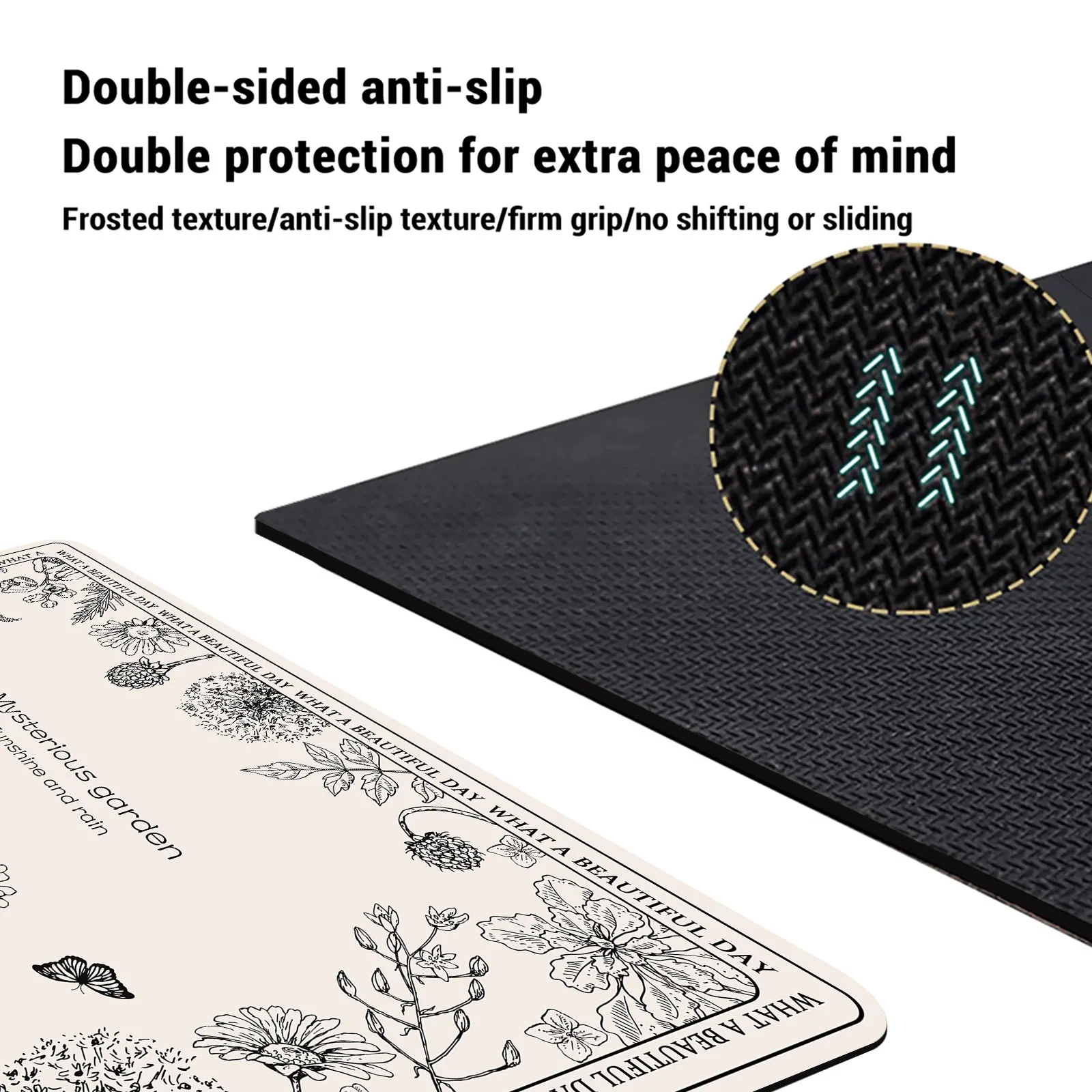 レトロ調の高級感あふれる磁器質バスマット。吸水性があり、速乾 - Bamboo Bath Mat のレビューと価格