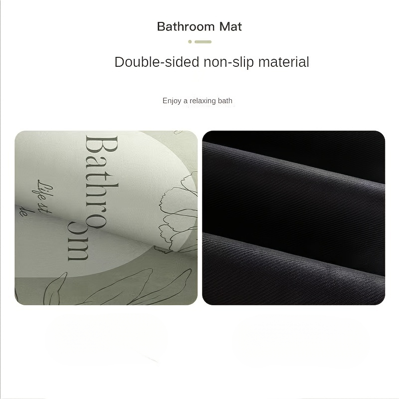 バスルームマット 正方形 石目調 珪藻土ラグ ゴムベース 滑 - Bamboo Bath Mat のレビューと価格