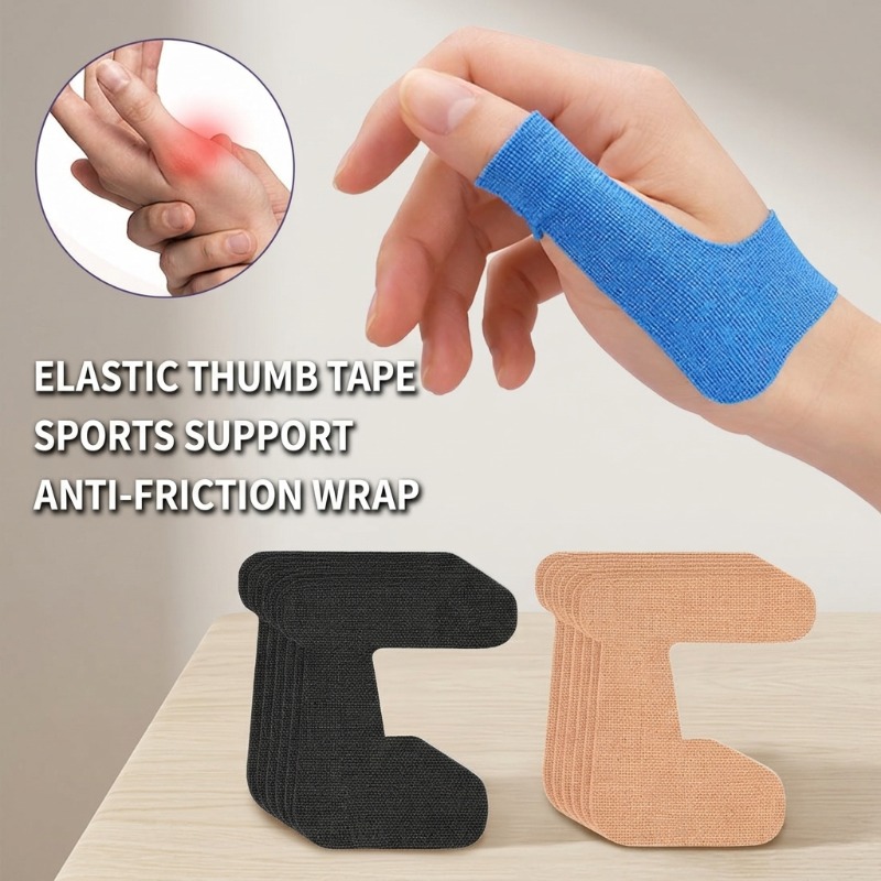 プレカット弾性サムテープ、サポート用スポーツ包帯、摩擦防止、 - Sports Taping Precut のレビューと価格
