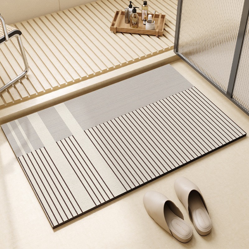 浴室用フロアマット、珪藻土吸水マット、トイレ入口用カーペット - Bamboo Bath Mat のレビューと価格