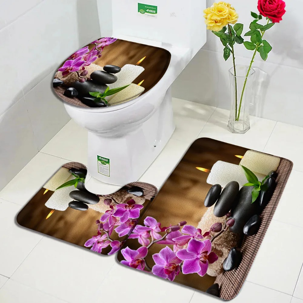 竹禅グリーンバスマットセット,蘭蓮マッサージ石,アジアンスパ - Bamboo Bath Mat のレビューと価格