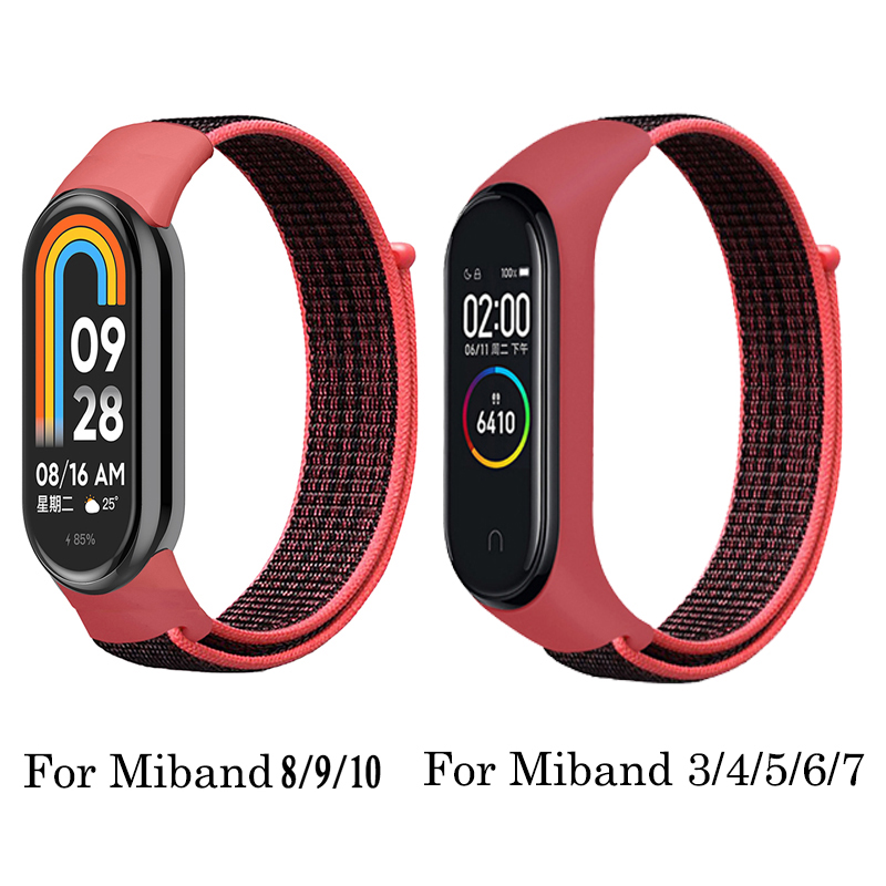 Mi Band 8 9 10 11用ナイロンブレスレット、ス - Health Wellness Bracelet のレビューと価格