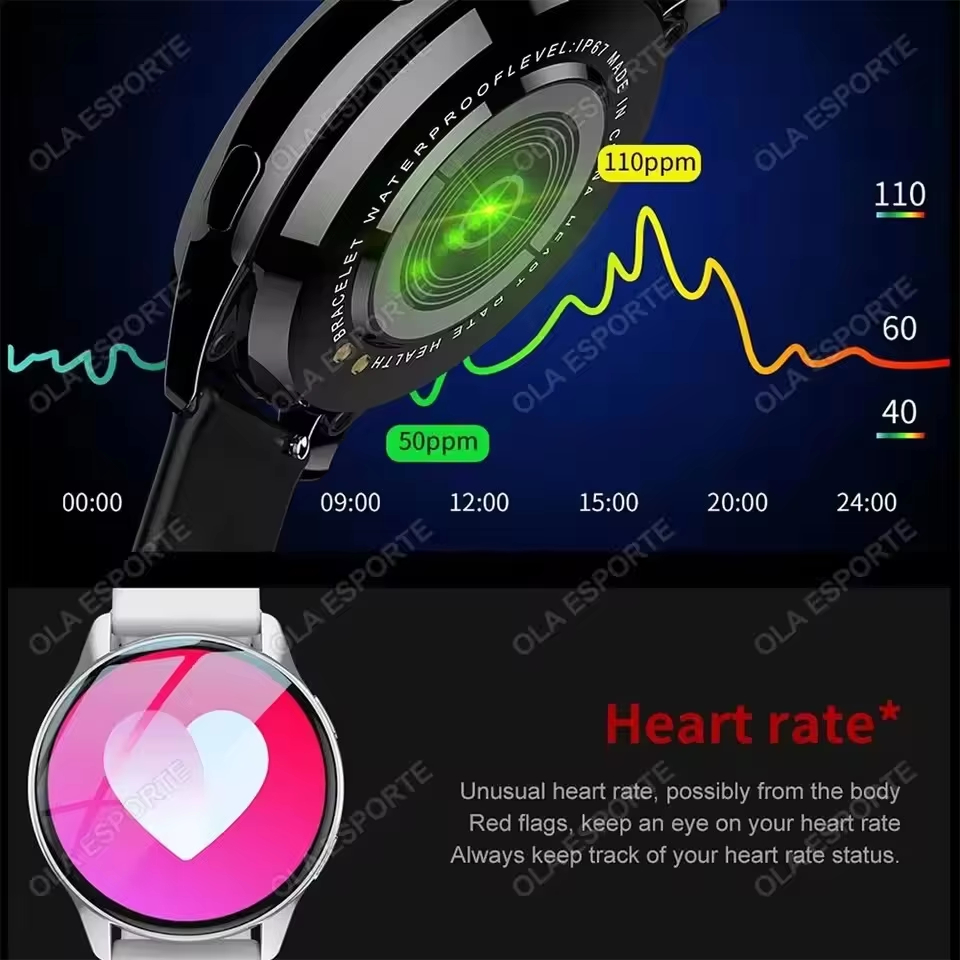 男性女性向け新型スマートウォッチ、心拍数測定、HDスクリーン - Health Wellness Bracelet のレビューと価格